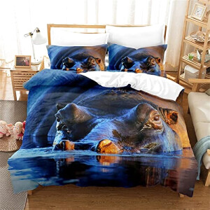 Housse de couette Hippopotame 100x135 cm