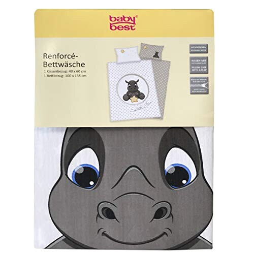 Housse de couette Hippopotame multicolore 100x135 cm variant 0 