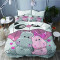 Housse de couette Hippopotame multicouleur 220x240 cm - miniature