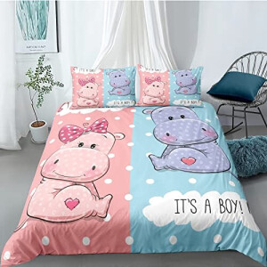 Housse de couette Hippopotame tt- 240x260 cm