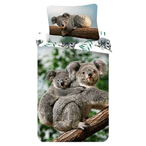 Housse de couette Koala couleuré 140x200 cm