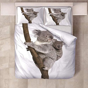 Housse de couette Koala gris 140x200 cm