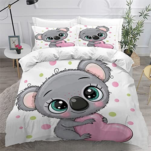 Housse de couette Koala couleur 140x200 cm
