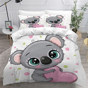 Housse de couette Koala couleur 140x200 cm