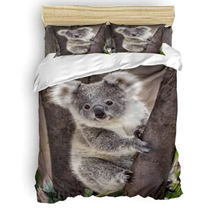 Housse de couette Koala gris 240x260 cm