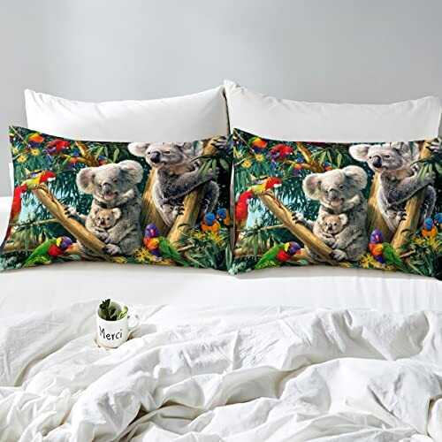 Housse de couette Koala multicolore 140x200 cm 200x200 cm 220x240 cm variant 2 