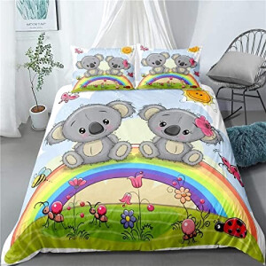 Housse de couette Koala gris 140x200 cm