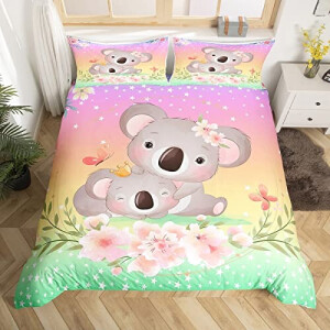Housse de couette Koala multicolore 140x200 cm 200x200 cm 220x240 cm