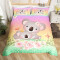 Housse de couette Koala multicolore 140x200 cm 200x200 cm 220x240 cm - miniature