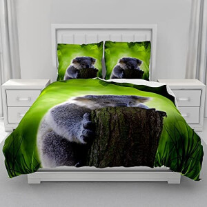 Housse de couette Koala bébé 90x190 cm 140x200 cm 200x200 cm 220x240 cm 240x260 cm