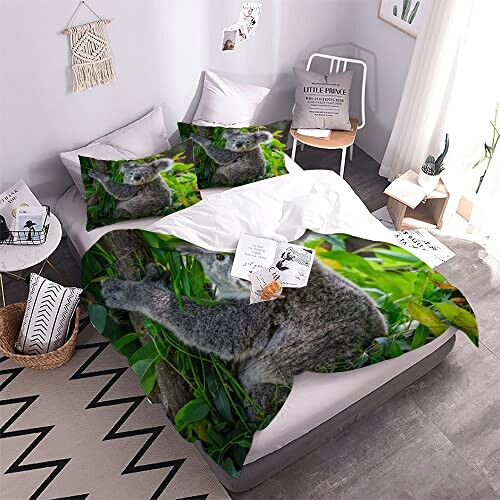 Housse de couette Koala couleur 200x200 cm variant 2 