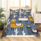 Housse de couette Lama multicolore 140x200 cm 200x200 cm 220x240 cm 240x260 cm - miniature
