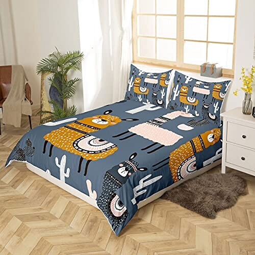 Housse de couette Lama multicolore 140x200 cm 200x200 cm 220x240 cm 240x260 cm variant 0 