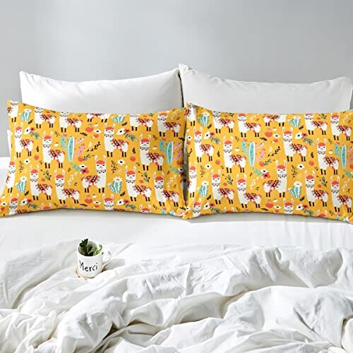 Housse de couette Lama multicolore 140x200 cm 200x200 cm 220x240 cm variant 3 