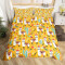 Housse de couette Lama multicolore 140x200 cm 200x200 cm 220x240 cm - miniature variant 2