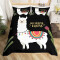 Housse de couette Lama multicolore 140x200 cm 200x200 cm 220x240 cm 240x260 cm - miniature