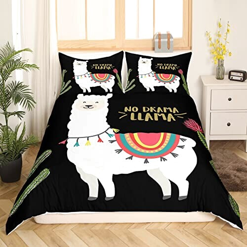 Housse de couette Lama multicolore 140x200 cm 200x200 cm 220x240 cm 240x260 cm variant 1 