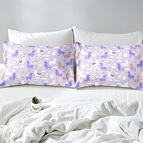 Housse de couette Lama multicolore 140x200 cm 200x200 cm 220x240 cm 240x260 cm variant 2 