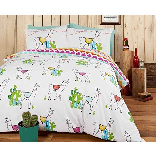 Housse de couette Lama multicolore 200x200 cm variant 3 