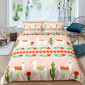 Housse de couette Lama multicolore 140x200 cm 220x240 cm