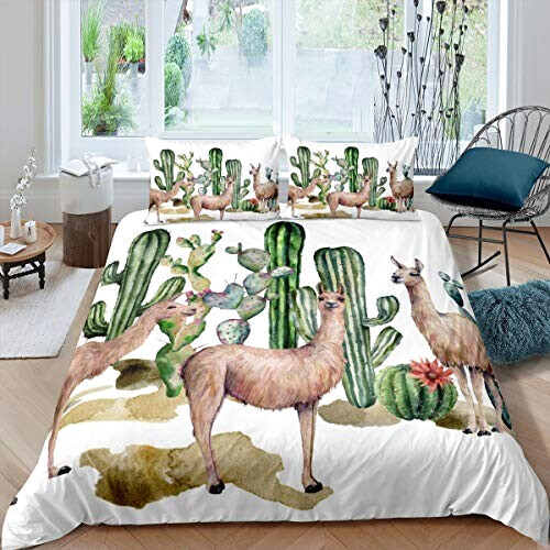 Housse de couette Lama multicolore 140x200 cm 200x200 cm 220x240 cm