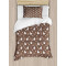 Housse de couette Lama cacao blanc et noir - miniature