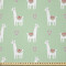 Housse de couette Lama vert clair blanc - miniature