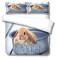 Housse de couette Lapin multicolore 140x200 cm 200x200 cm 220x240 cm 240x260 cm - miniature