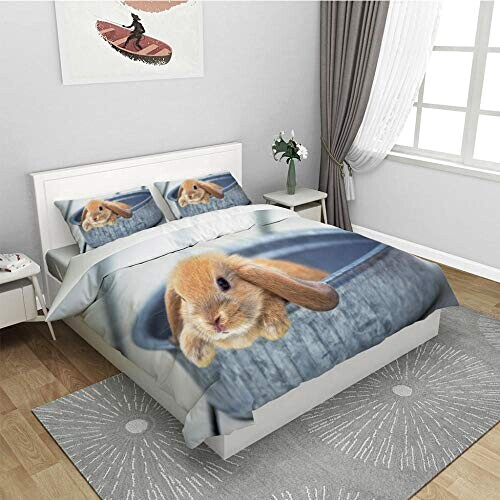 Housse de couette Lapin multicolore 140x200 cm 200x200 cm 220x240 cm 240x260 cm variant 2 