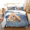 Housse de couette Lapin multicolore 140x200 cm 200x200 cm 220x240 cm 240x260 cm - miniature variant 1