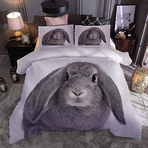 Housse de couette Lapin gris 140x200 cm variant 1 