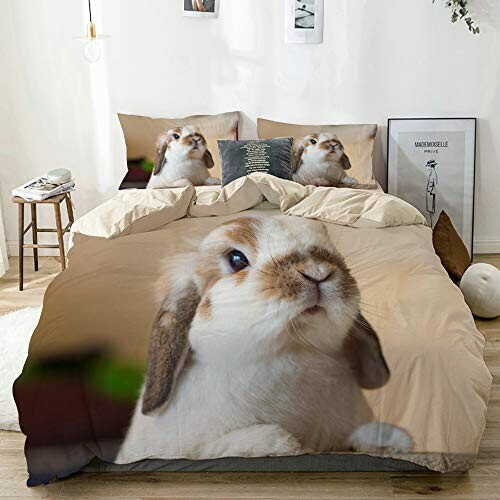 Housse de couette Lapin style 200x200 cm