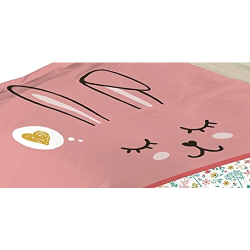 Housse de couette Lapin rose 140x200 cm variant 2 