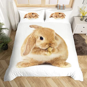 Housse de couette Lapin multicolore 140x200 cm 200x200 cm 220x240 cm