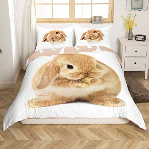 Housse de couette Lapin multicolore 140x200 cm 200x200 cm 220x240 cm variant 1 