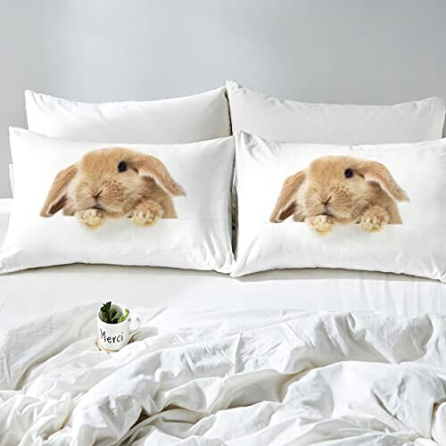 Housse de couette Lapin multicolore 140x200 cm 200x200 cm 220x240 cm variant 2 