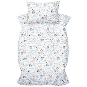 Housse de couette Lapin lichtung grau 100x135 cm