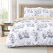 Housse de couette Lapin ocre blanc 135x200 cm - miniature