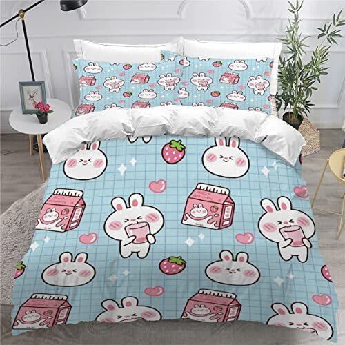 Housse de couette Lapin couleur 140x200 cm