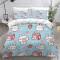 Housse de couette Lapin couleur 140x200 cm - miniature