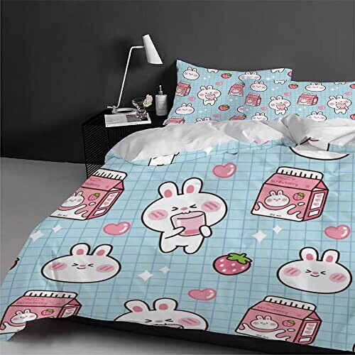 Housse de couette Lapin couleur 140x200 cm variant 2 