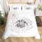 Housse de couette Lapin multicolore 140x200 cm 200x200 cm 220x240 cm 240x260 cm - miniature