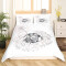 Housse de couette Lapin multicolore 140x200 cm 200x200 cm 220x240 cm 240x260 cm - miniature variant 2