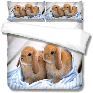 Housse de couette Lapin 200x200 cm