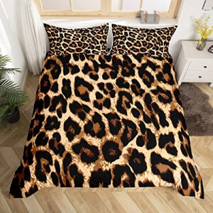 Housse de couette Léopard multicolore 130x200 cm 200x200 cm 220x240 cm