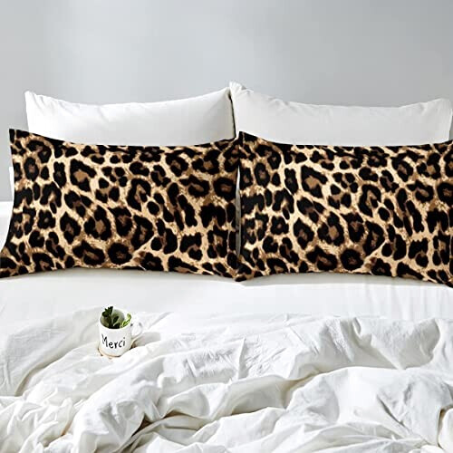 Housse de couette Léopard multicolore 130x200 cm 200x200 cm 220x240 cm variant 3 
