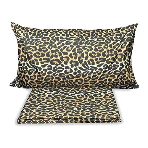 Housse de couette Léopard blanc noir et brun variant 3 