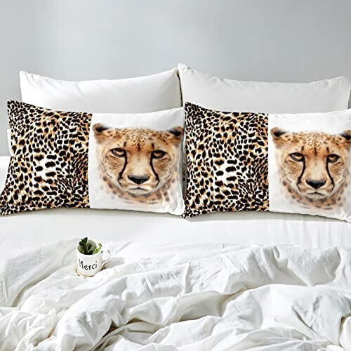 Housse de couette Léopard multicolore 140x200 cm 200x200 cm 220x240 cm 240x260 cm variant 2 