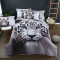 Housse de couette Léopard blanc 220x240 cm - miniature