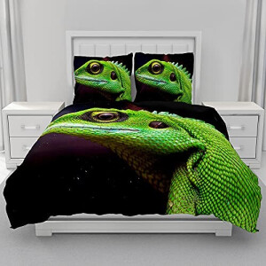 Housse de couette Lézard 90x190 cm 140x200 cm 200x200 cm 220x240 cm 240x260 cm